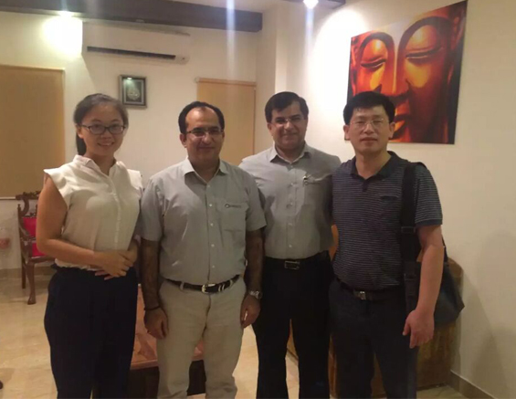 GBPI General Manager Mr Zhou and Manager Miss Janice Visit India
