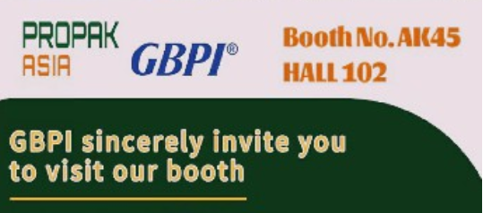 Come to see GBPI in Propakasia Bangkok Thailand. 14-17 June 2023